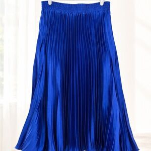 HD in Paris Cobalt Pleated Midi Skirt